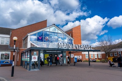 Chesterfield Hospital front entrance